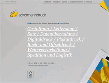 Tablet Screenshot of ackermanndruck.ch